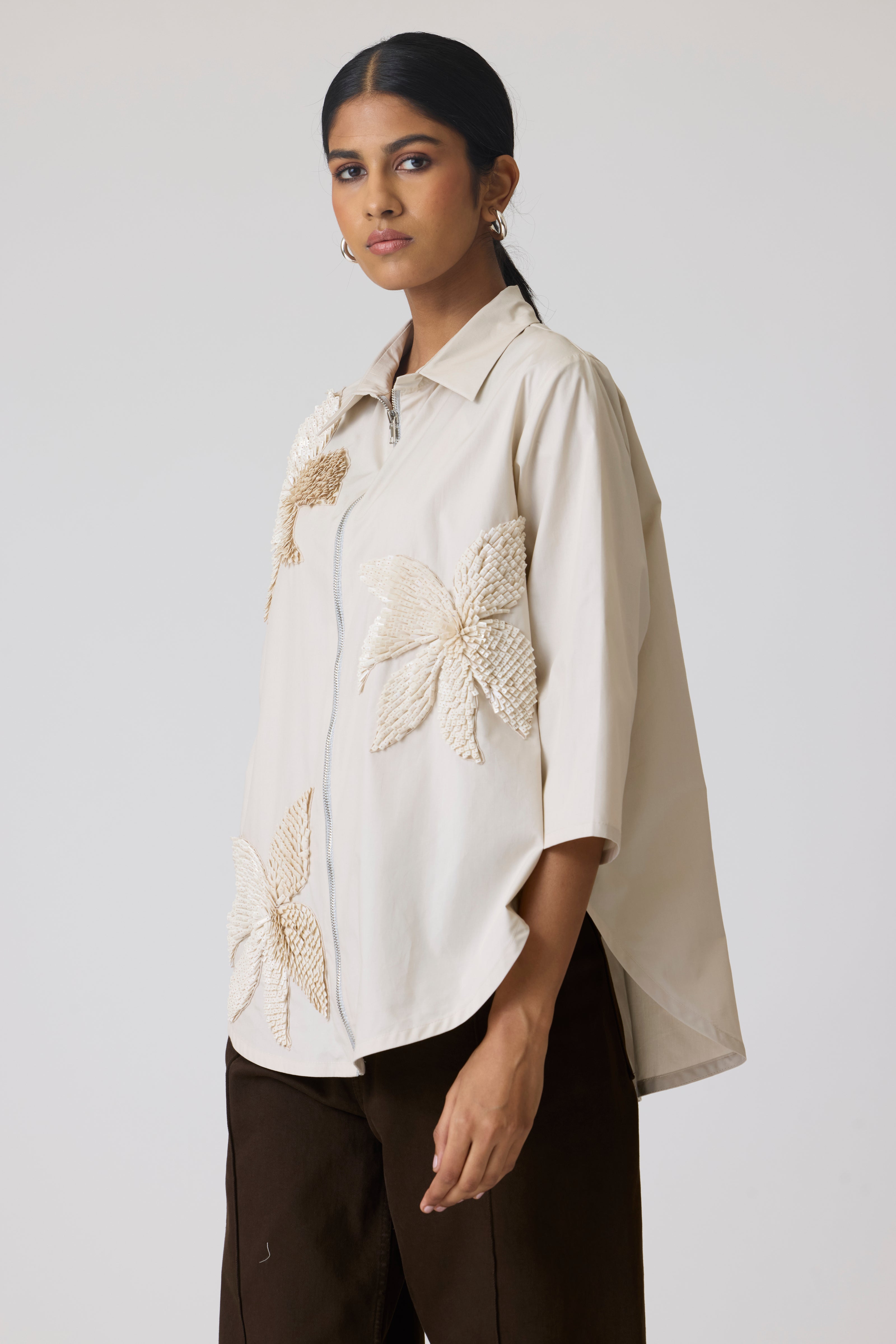 Agnes Applique Summer Sand Shirt