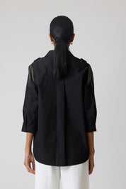 Jules Applique Black Shirt