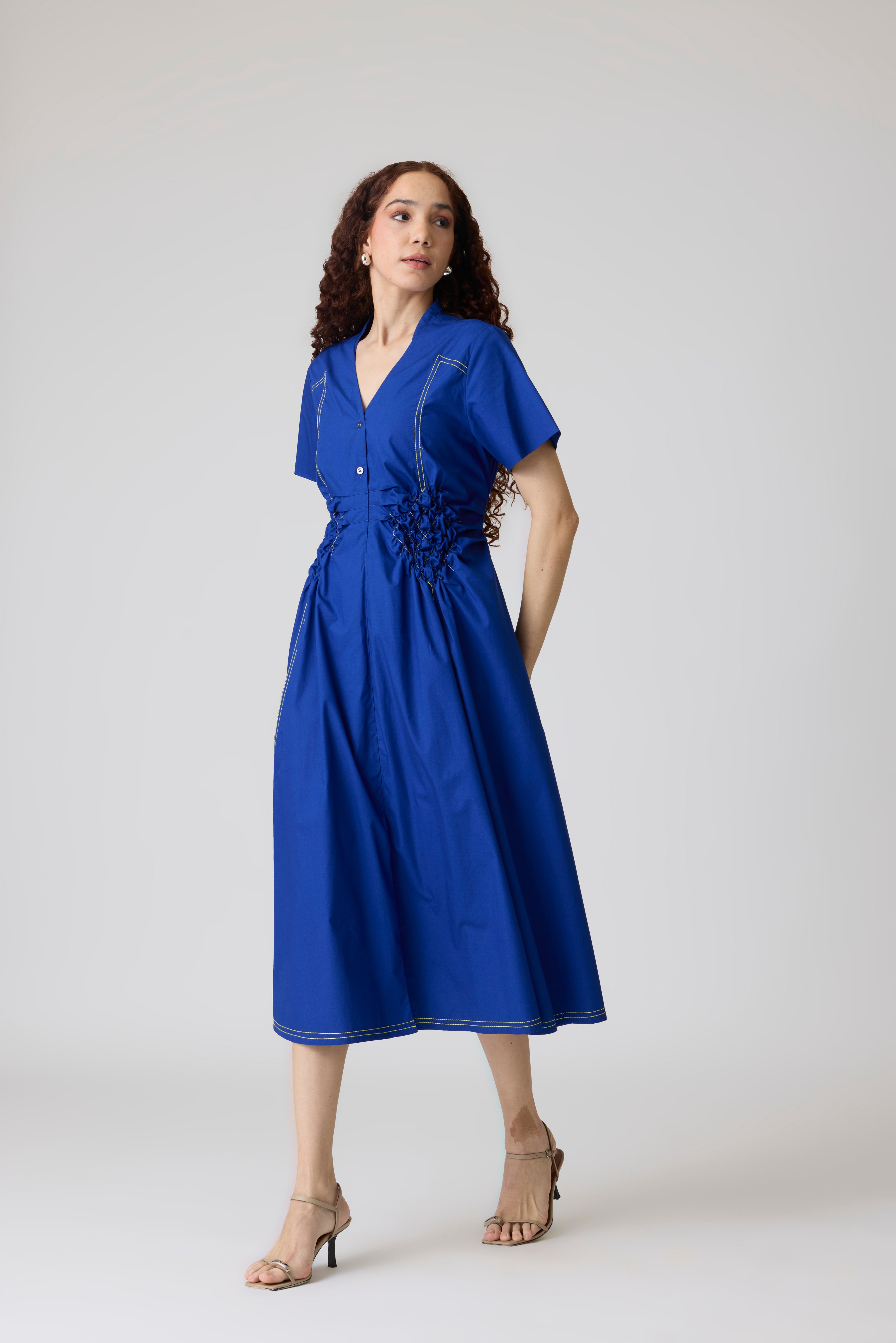 Maxine Cosmic Blue Dress