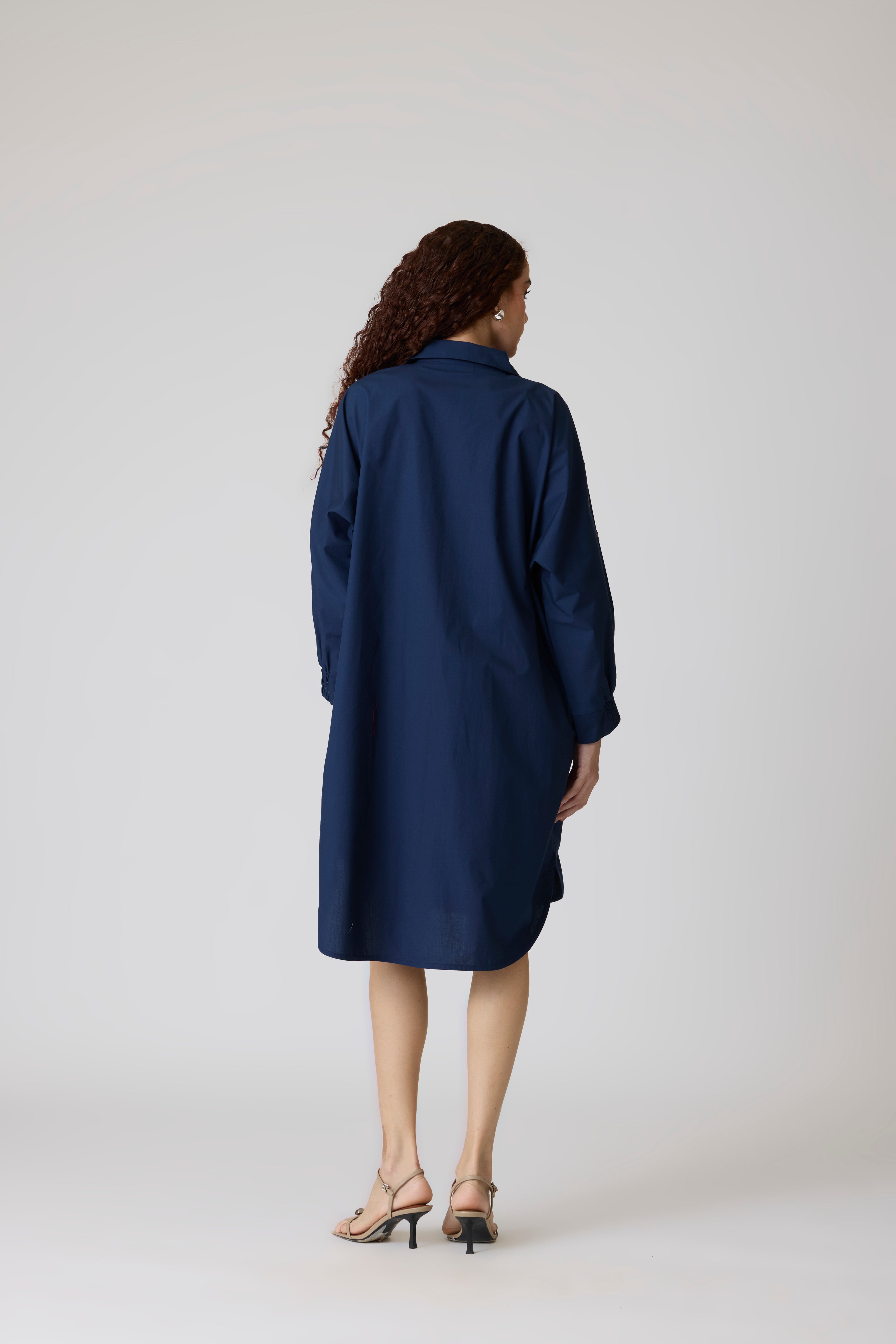 Gemma Applique Midnight Navy Dress
