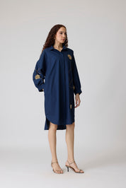 Gemma Applique Midnight Navy Dress