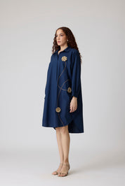 Gemma Applique Midnight Navy Dress