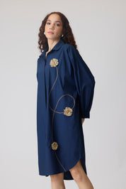 Gemma Applique Midnight Navy Dress