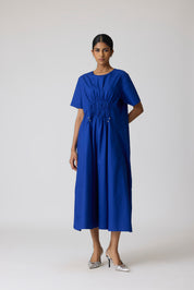 Rhodes Applique Cosmic Blue Dress