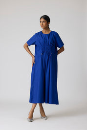 Rhodes Applique Cosmic Blue Dress