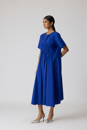 Rhodes Applique Cosmic Blue Dress