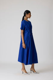 Rhodes Applique Cosmic Blue Dress