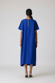 Rhodes Applique Cosmic Blue Dress