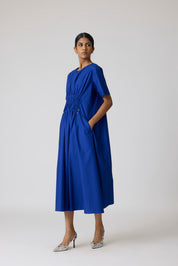 Rhodes Applique Cosmic Blue Dress