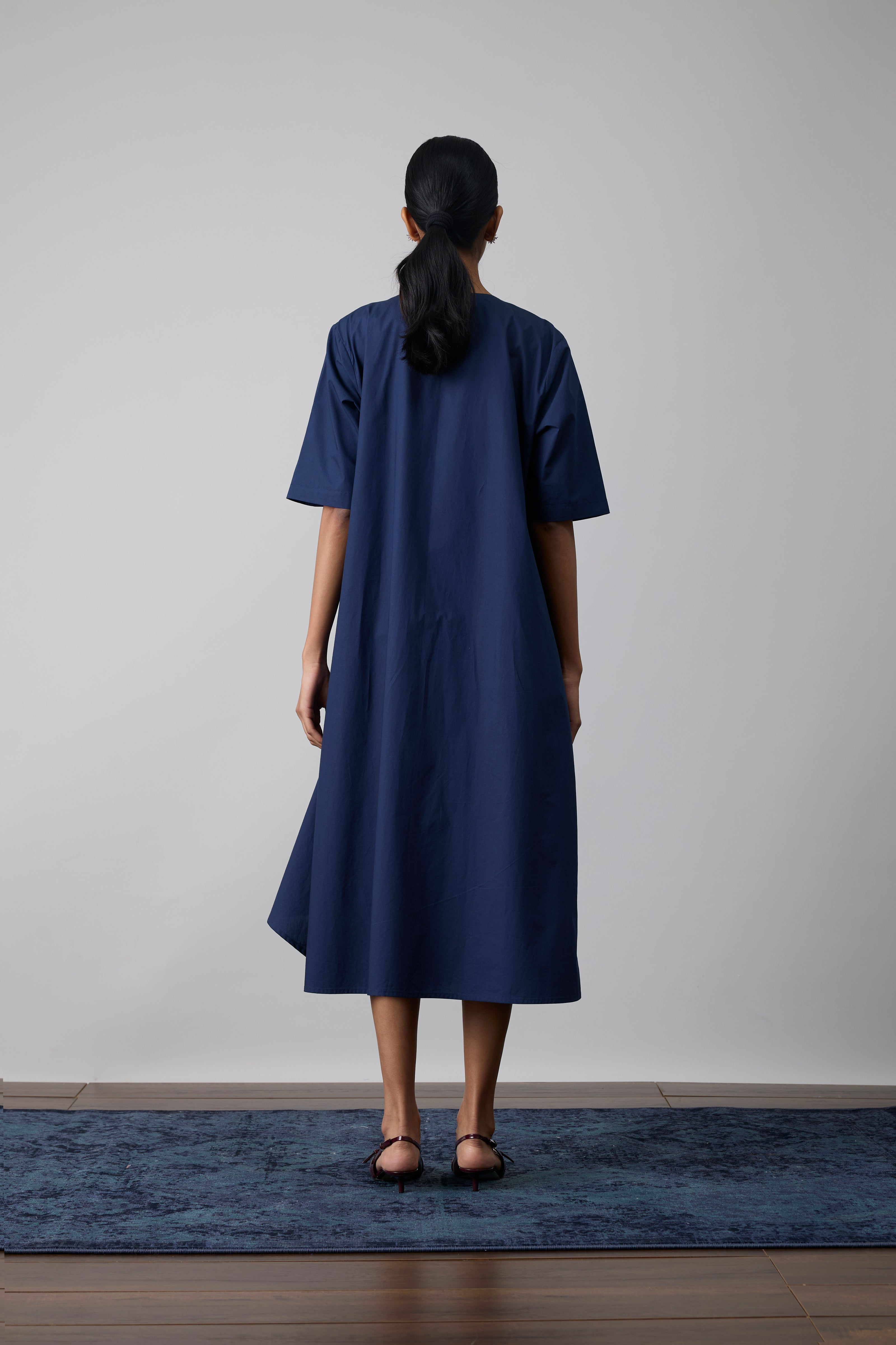 Audrey Applique Midnight Navy Dress