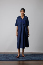 Audrey Applique Midnight Navy Dress