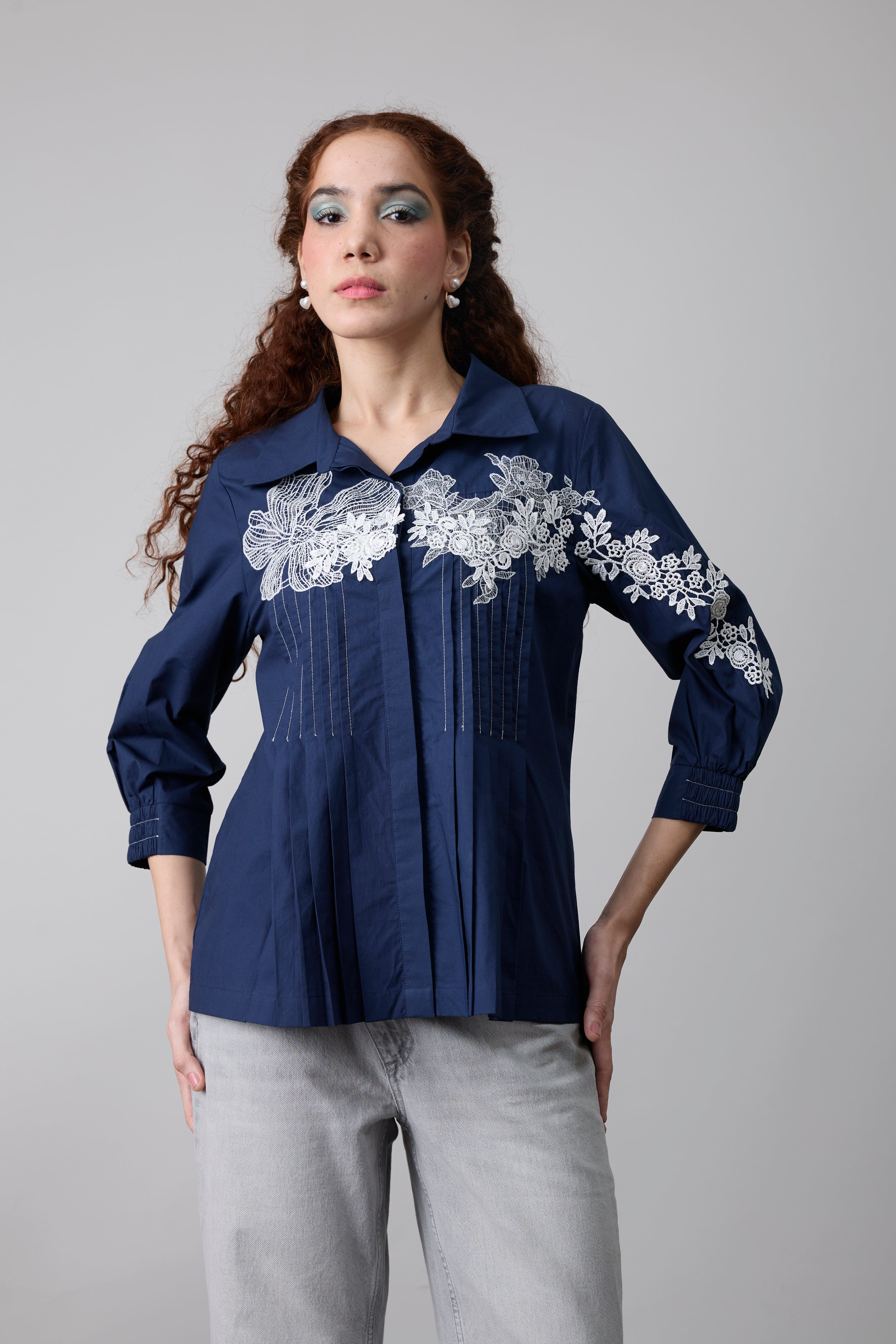 Esme Midnight Navy Shirt