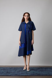 Isla Applique Midnight Navy Dress