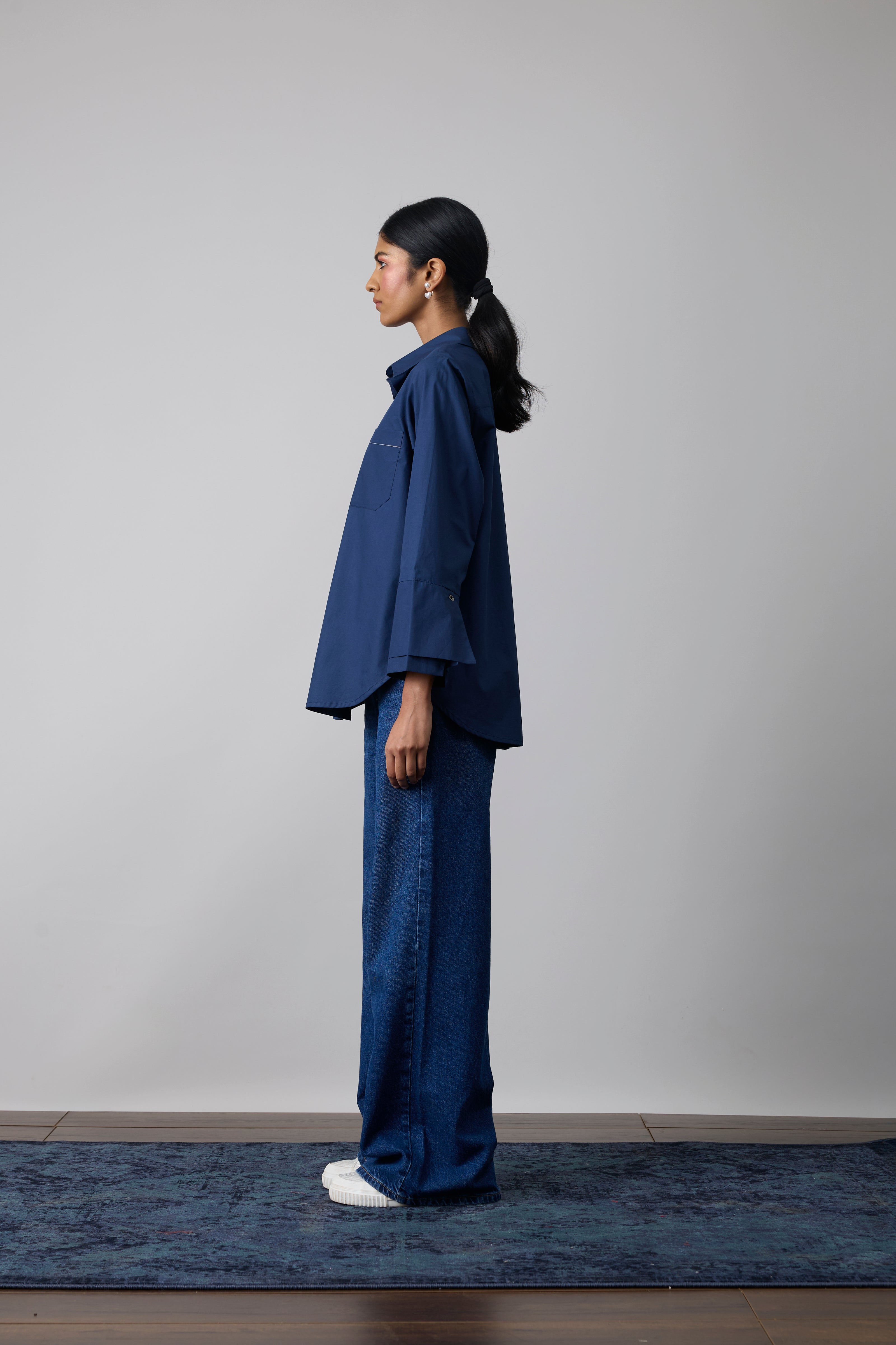 Sven Applique Midnight Navy Shirt