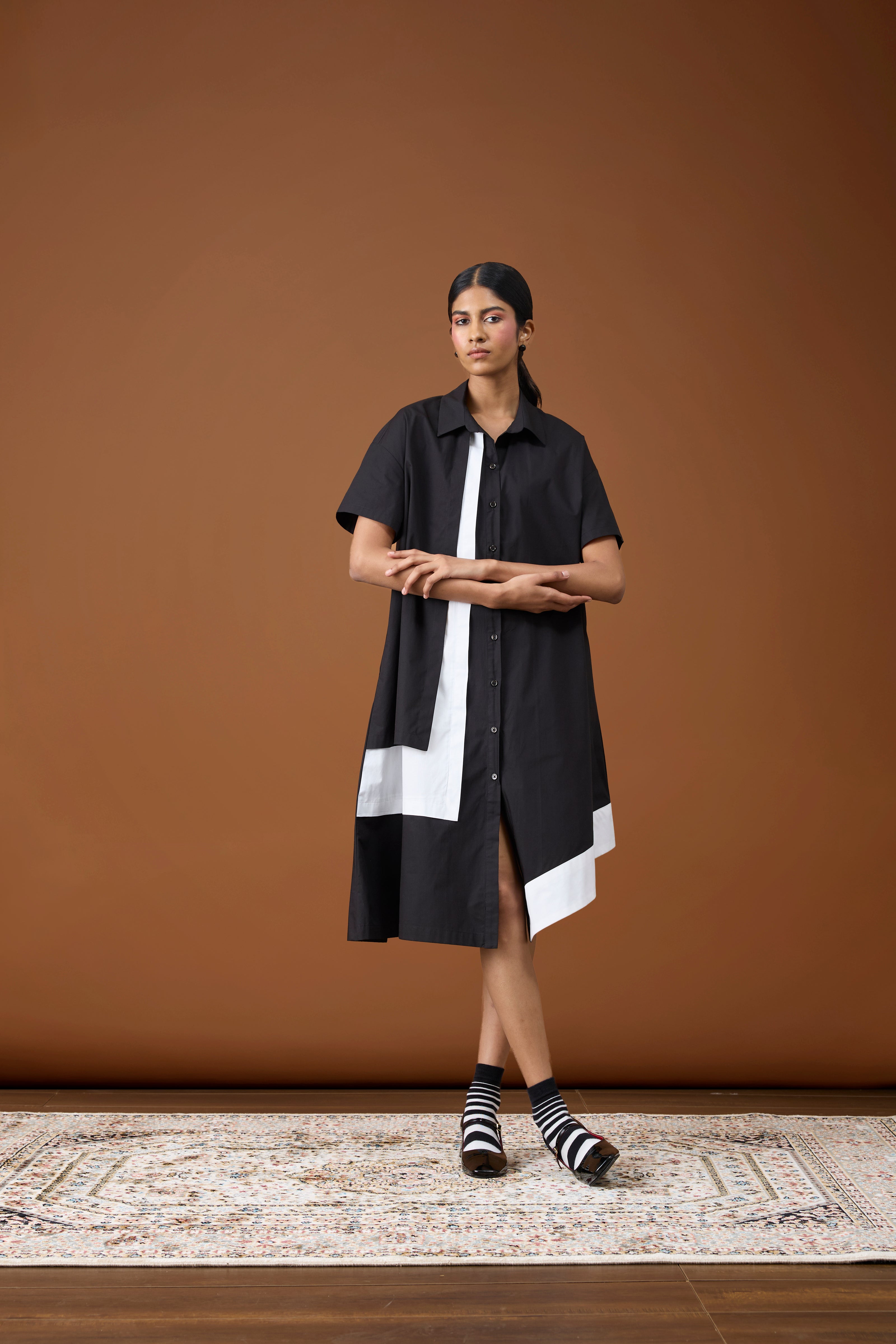 Isla Black & White Dress