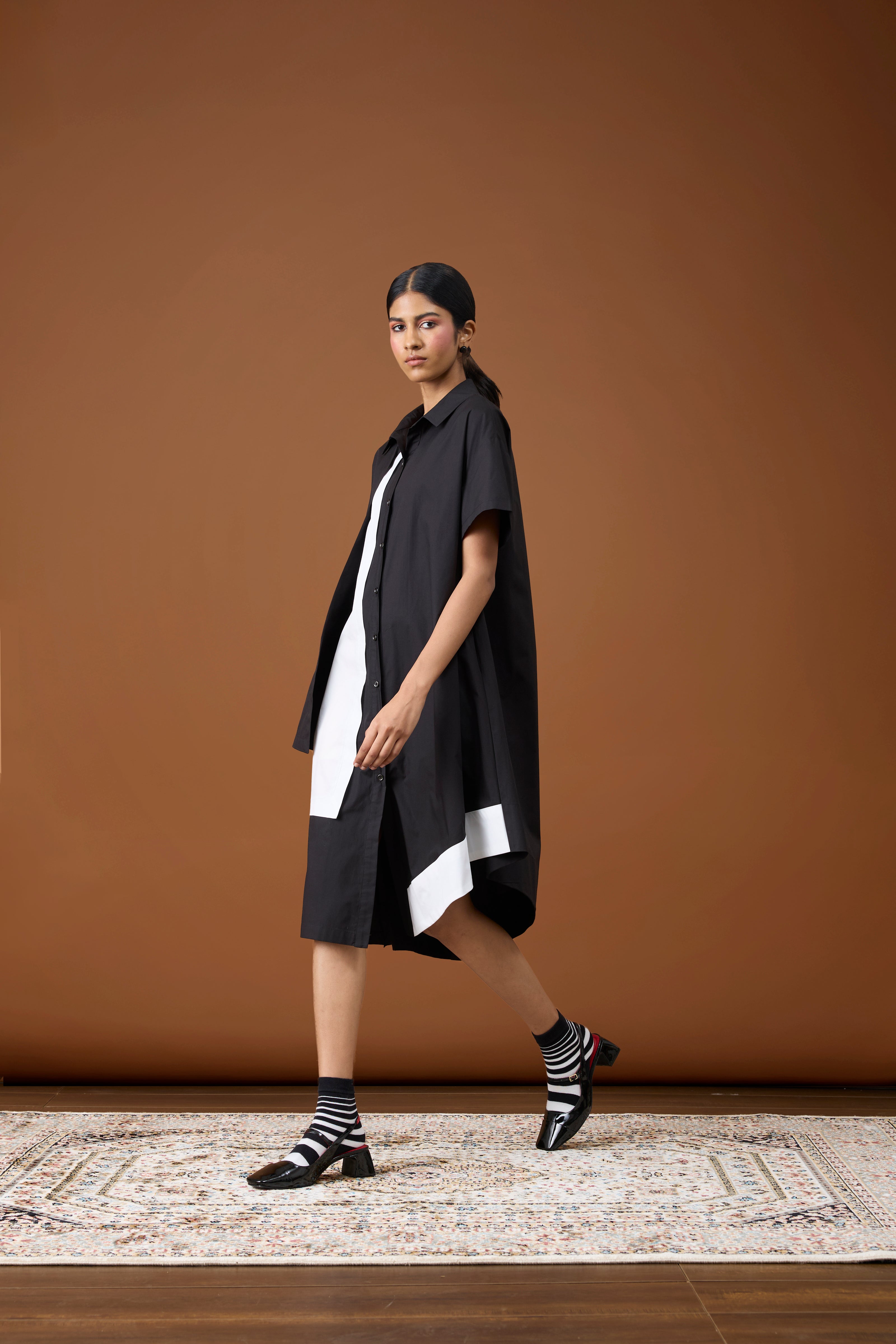 Isla Black & White Dress