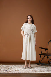 Rhodes Applique Summer Sand Dress