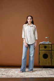 Jules Applique Summer Sand Shirt