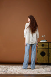 Jules Applique Summer Sand Shirt
