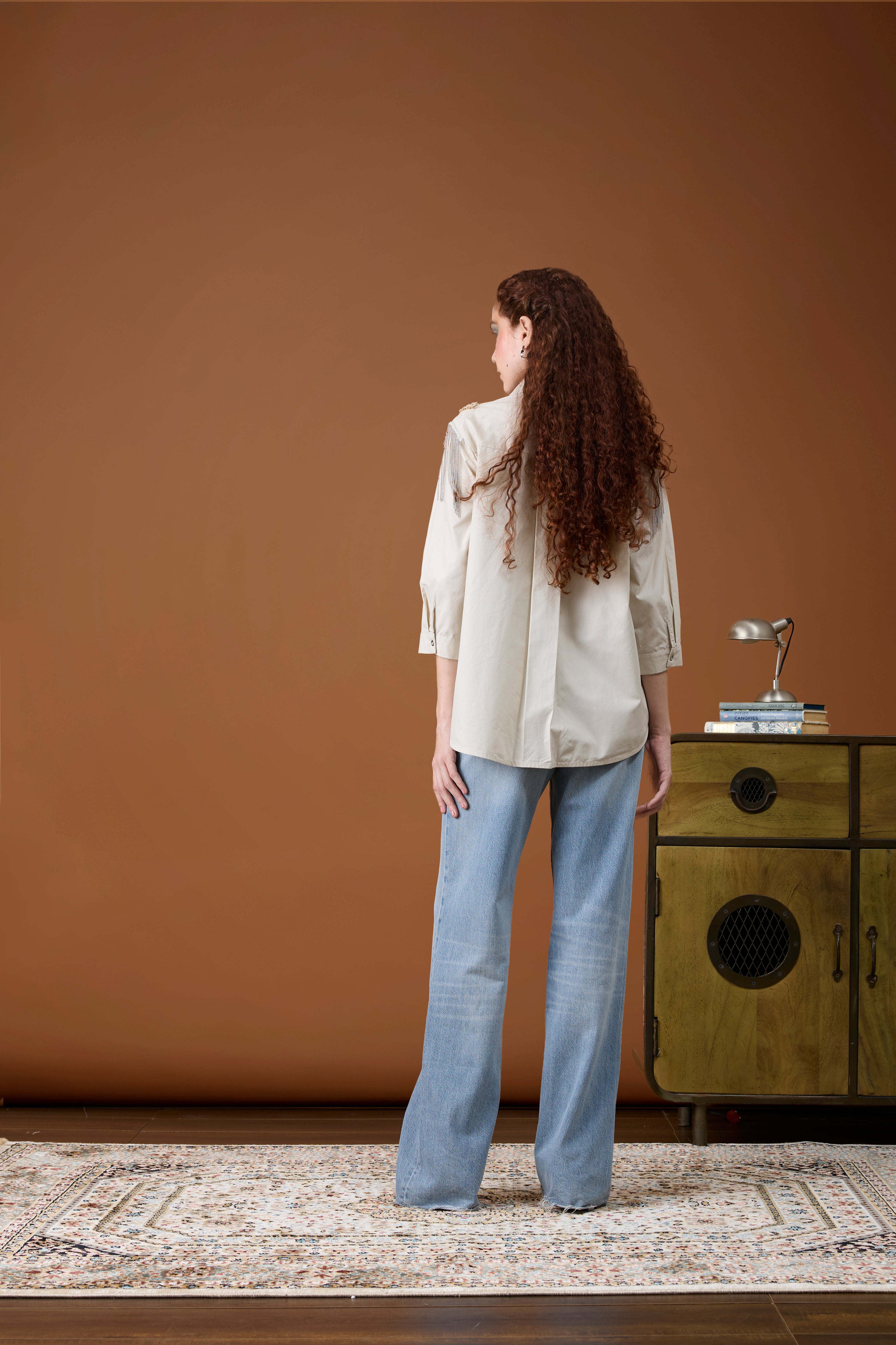 Jules Applique Summer Sand Shirt