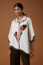 Liam Applique Summer Sand Shirt