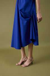 Audrey Applique Cosmic Blue Dress