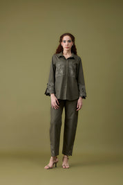 Alora Military Green Shirt