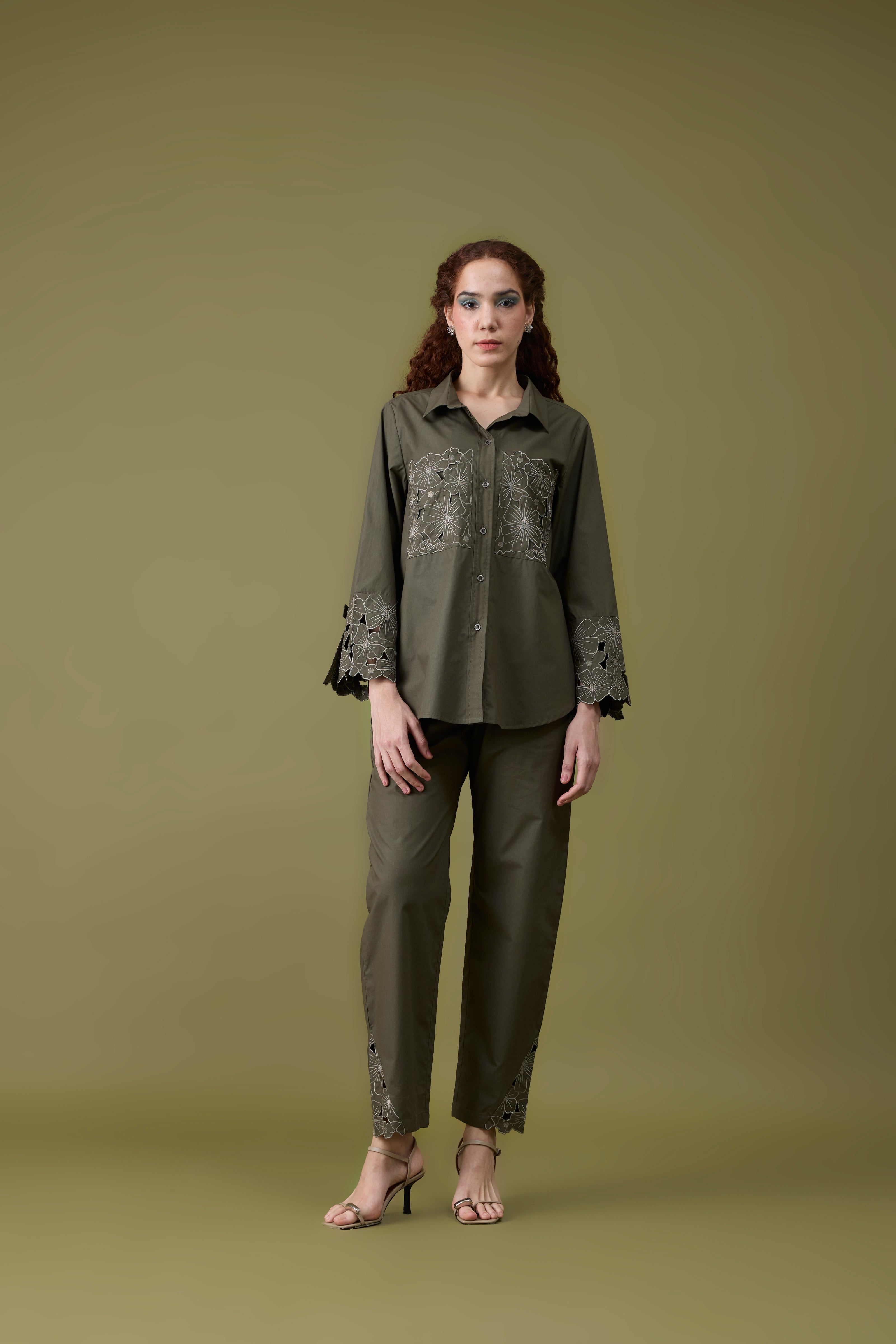 Alora Military Green Shirt