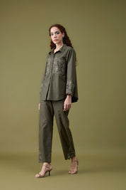 Alora Military Green Shirt