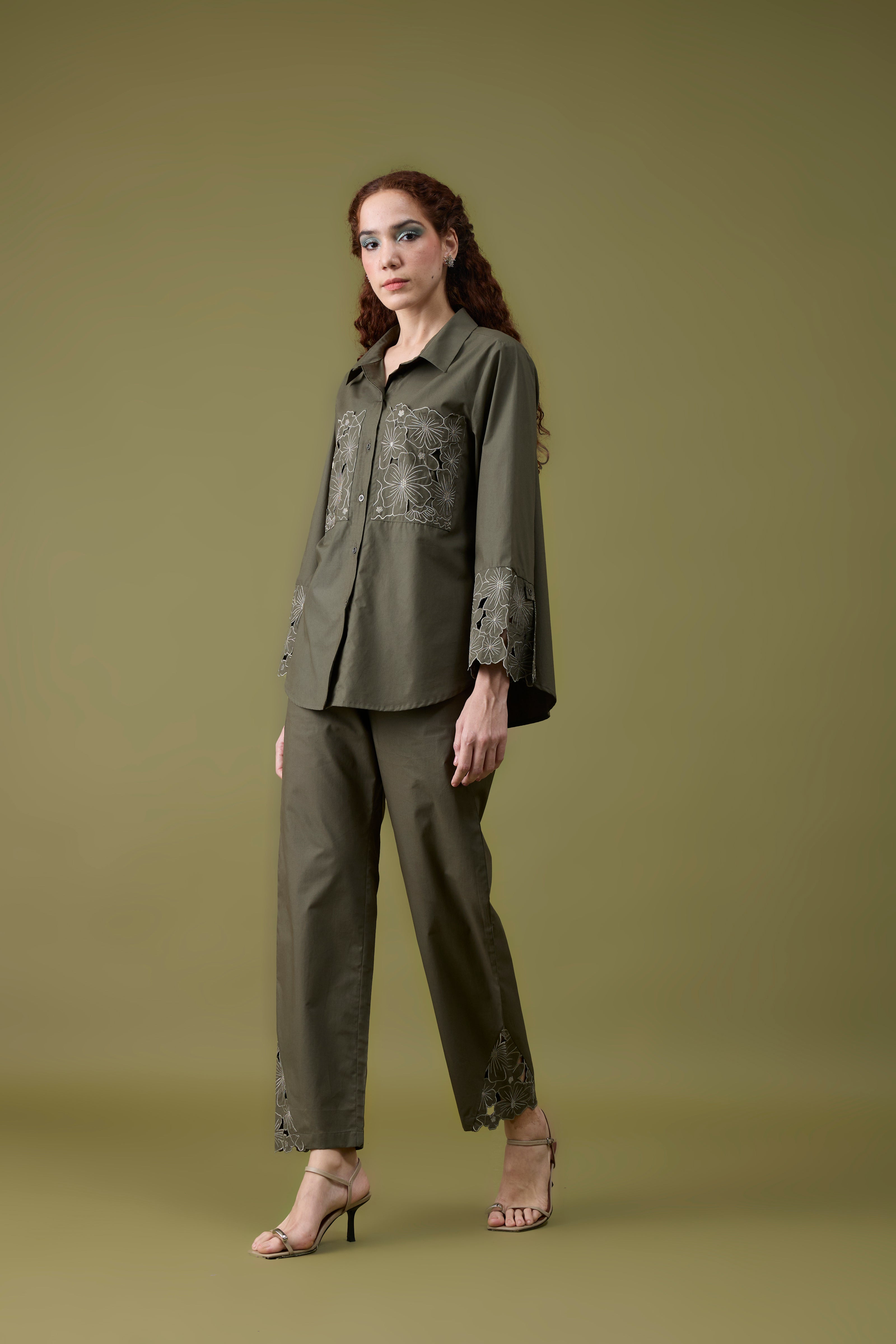 Alora Military Green Shirt