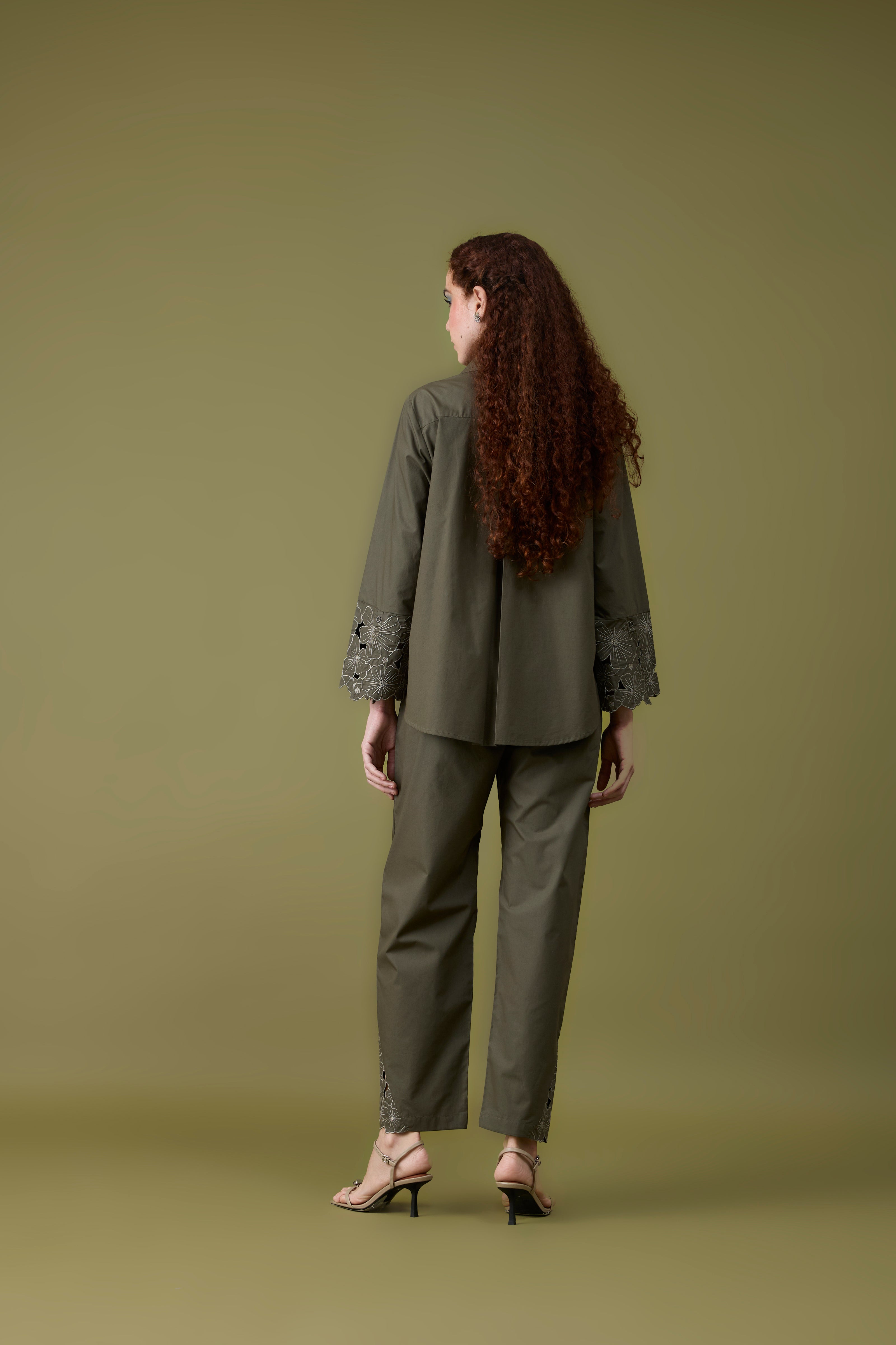 Alora Military Green Shirt