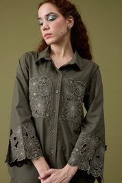 Alora Military Green Shirt
