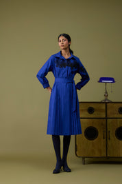 Esme Midi Cosmic Blue Dress