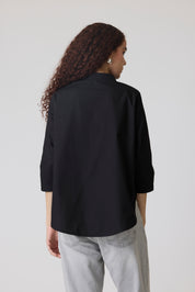 Agnes Applique Black Shirt