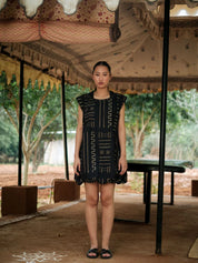 Nara Gather Dress Green