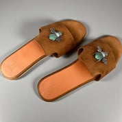 Suede Bee Mules Footwear