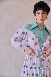 Lilac Dot Meadow Dress