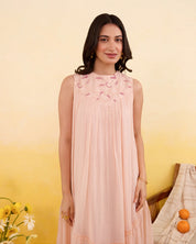 Apricot Bloom Dress