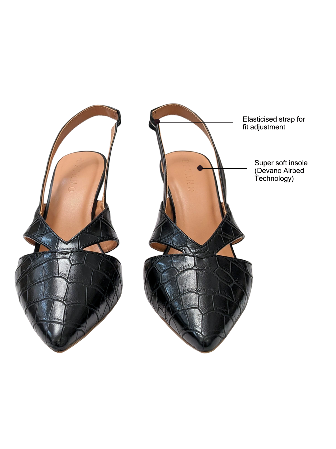 Cami Slingback Midnight Black