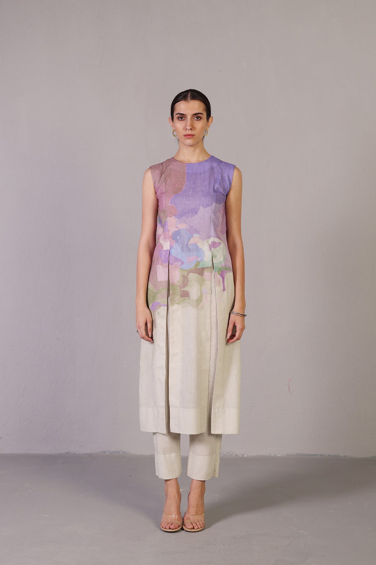 Diffuse Pastel Multicolour Kurta Set