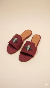 Suede Bee Mules Footwear
