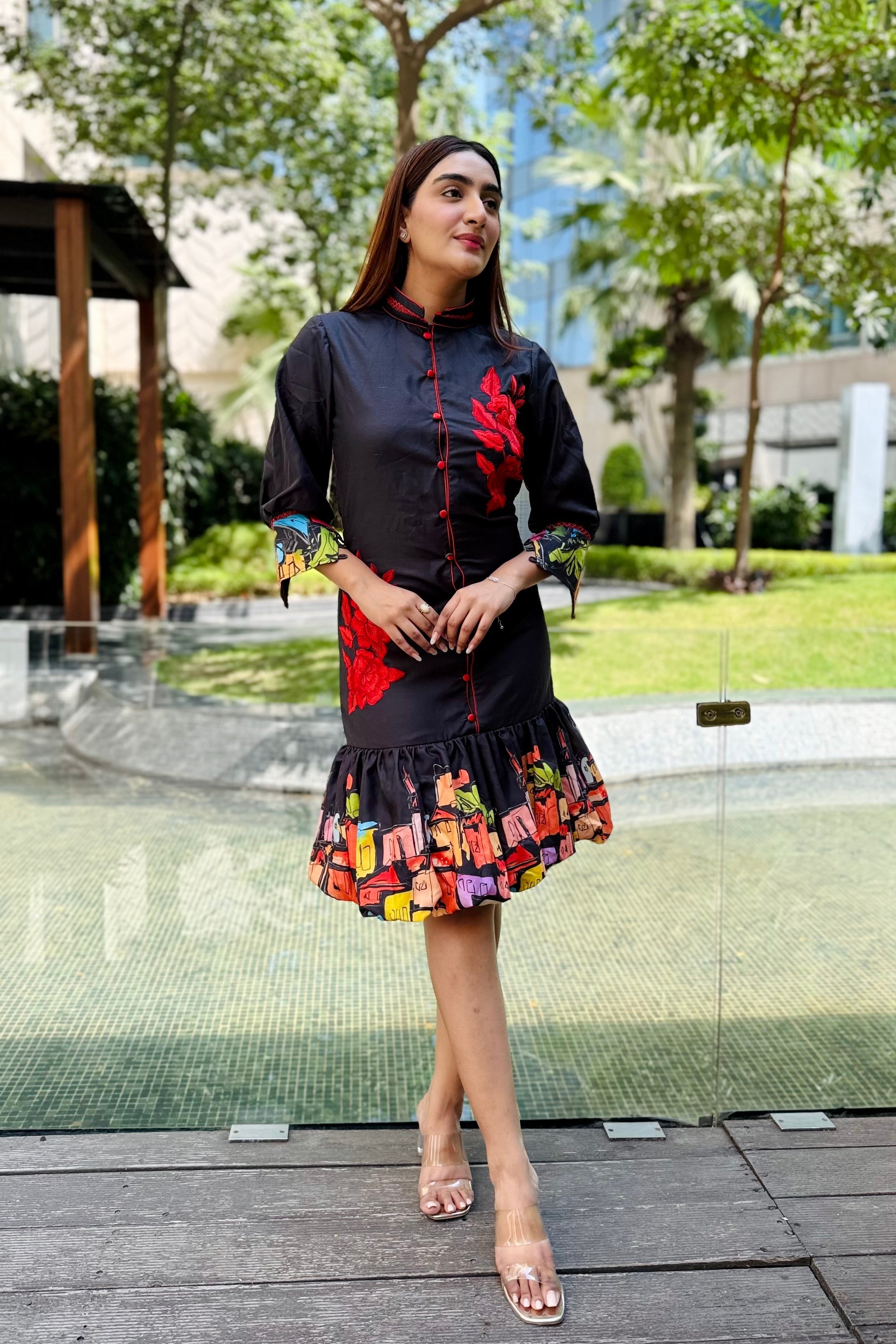 Amara Embroidered Dress