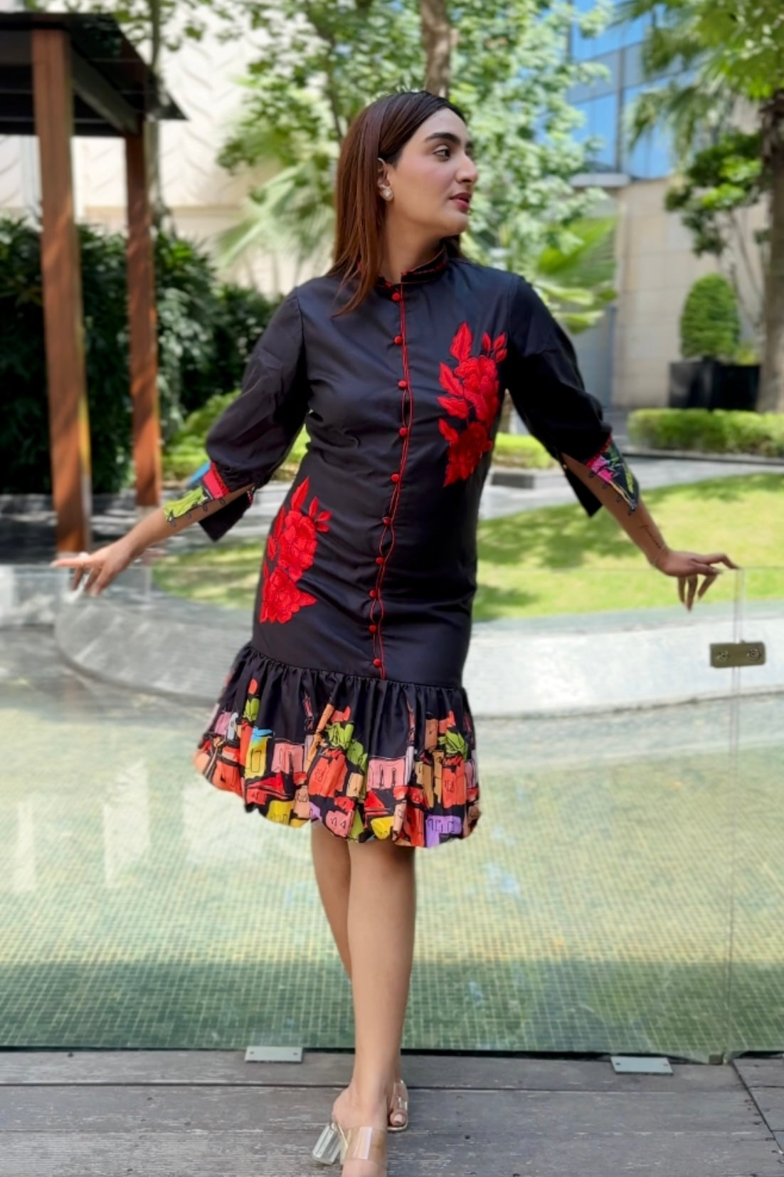 Amara Embroidered Dress