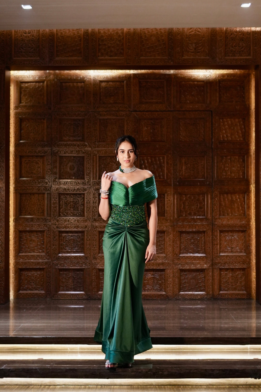 Emerald Glamour Gown