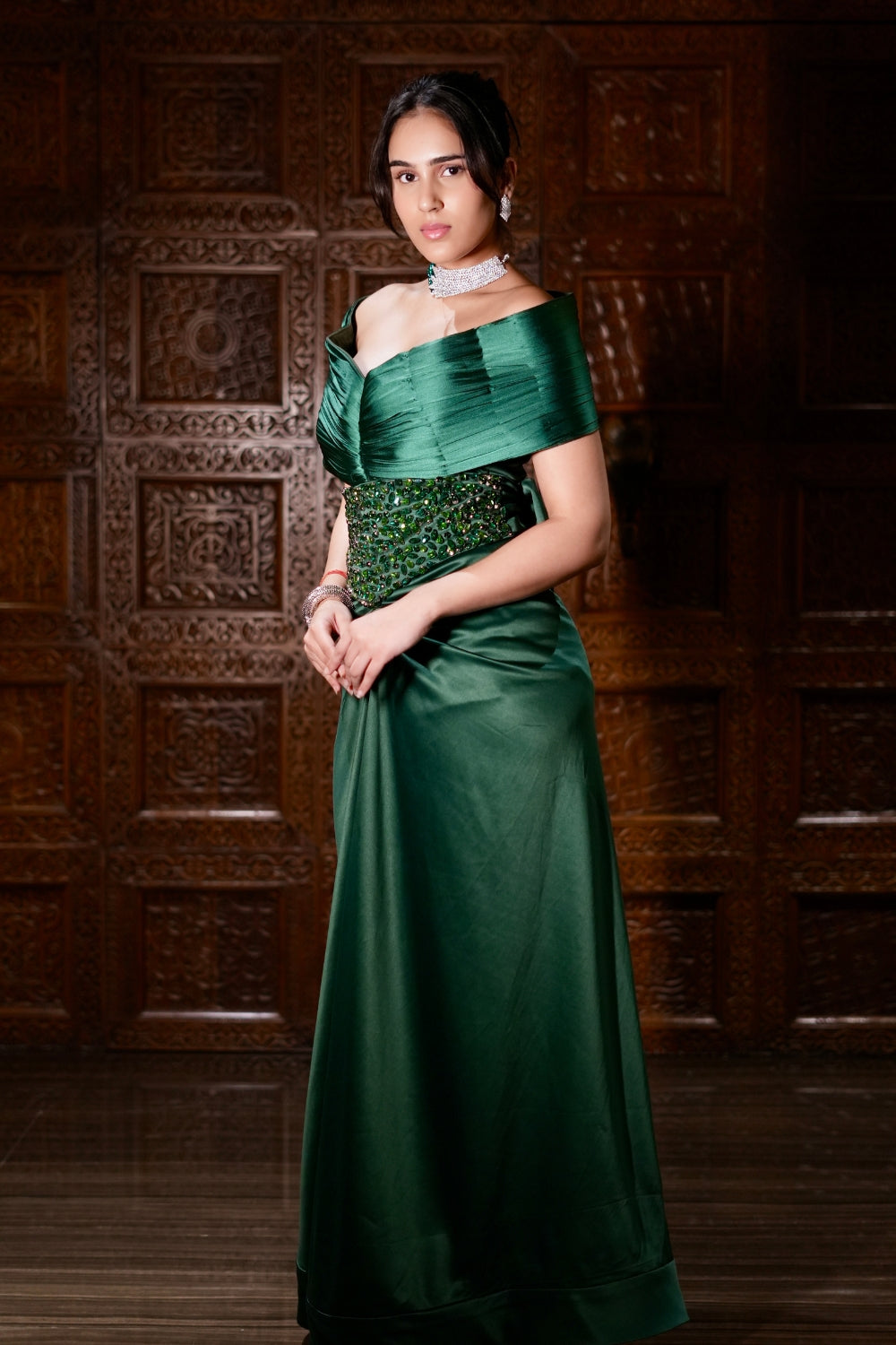 Emerald Glamour Gown
