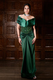Ankita Raghav Arora in Emerald Glamour Gown