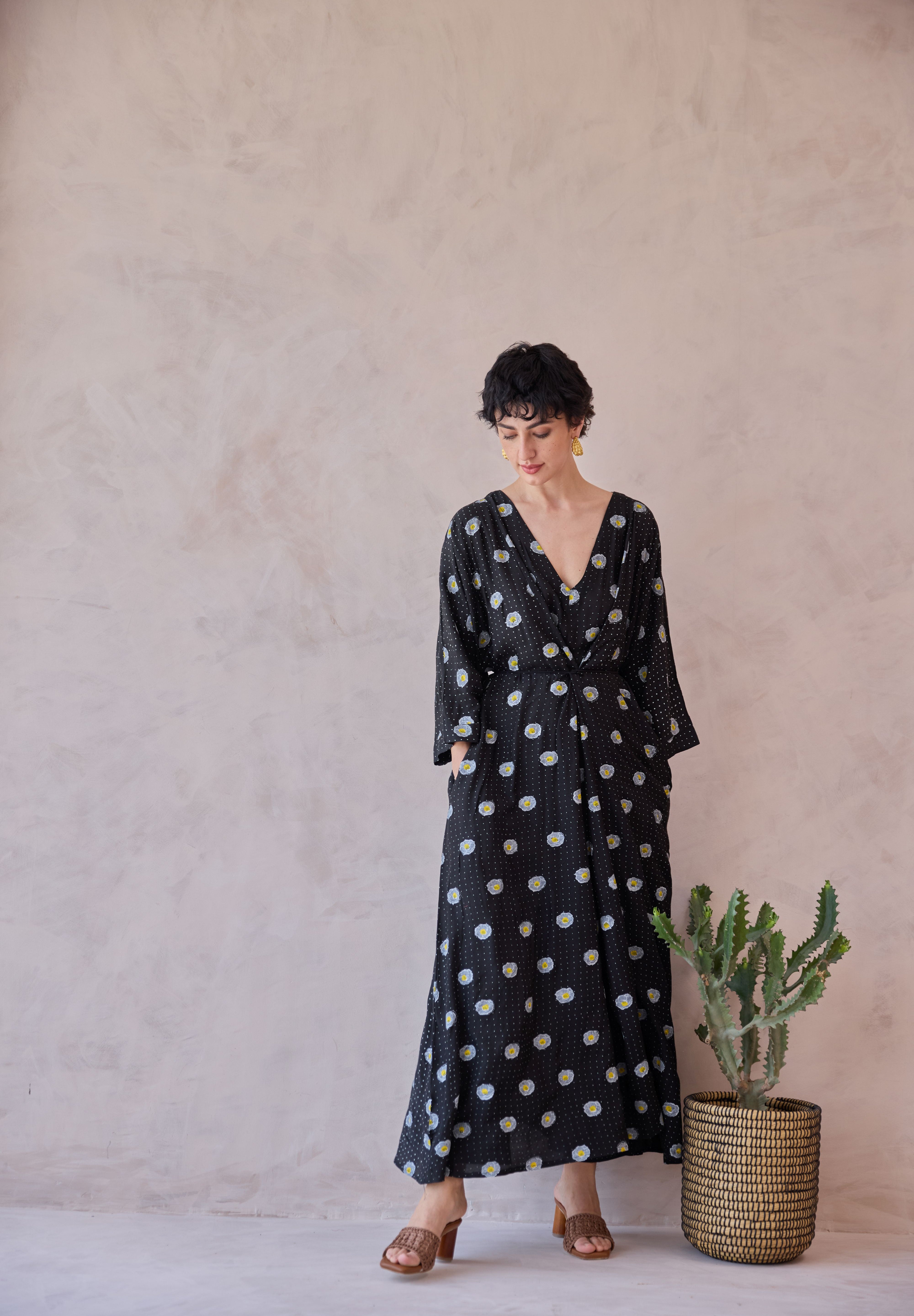 Daisy Drift Kaftan Dress