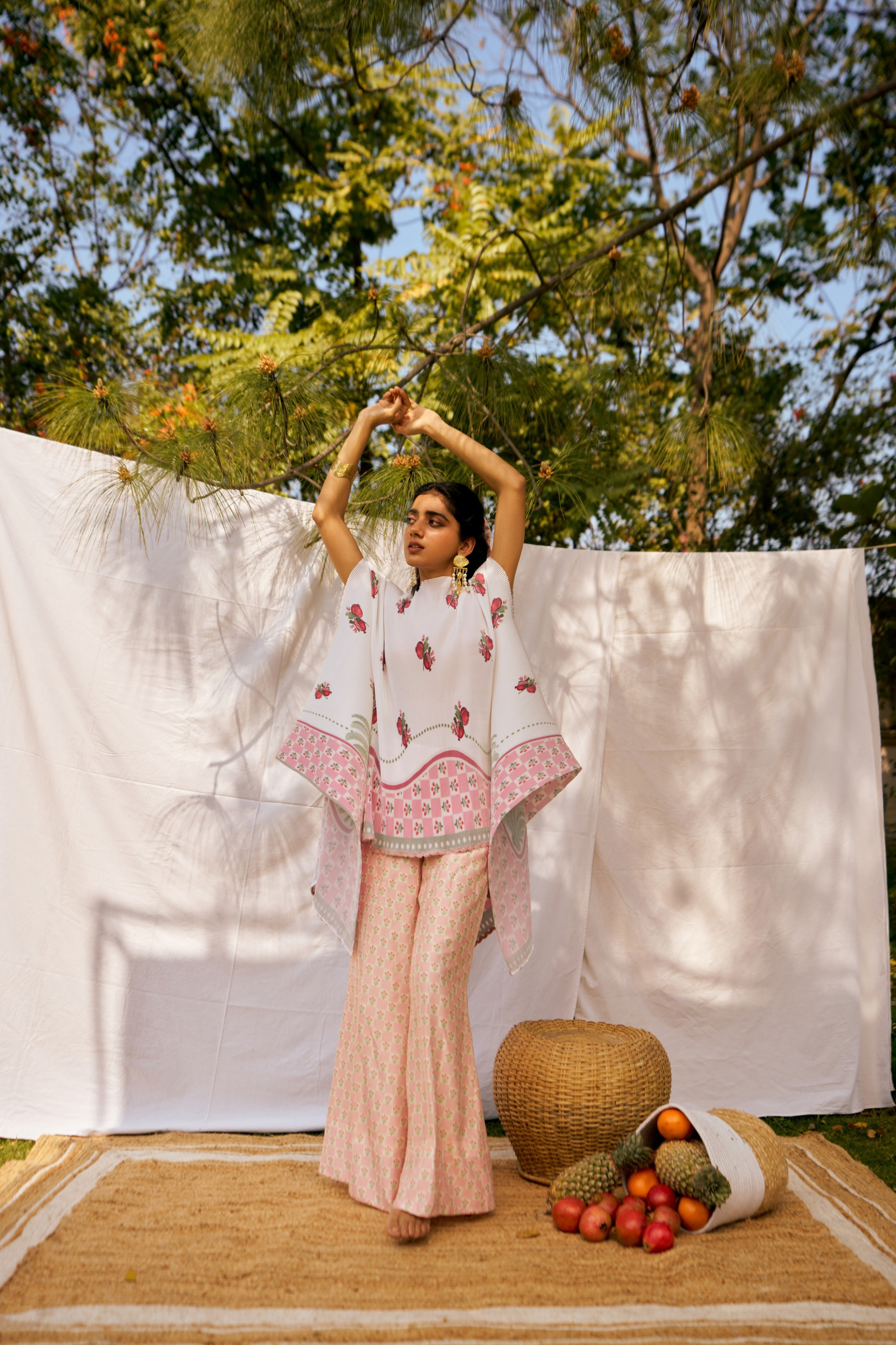 Rouge Pomme Kimono Cape and Trouser Co-ord Set