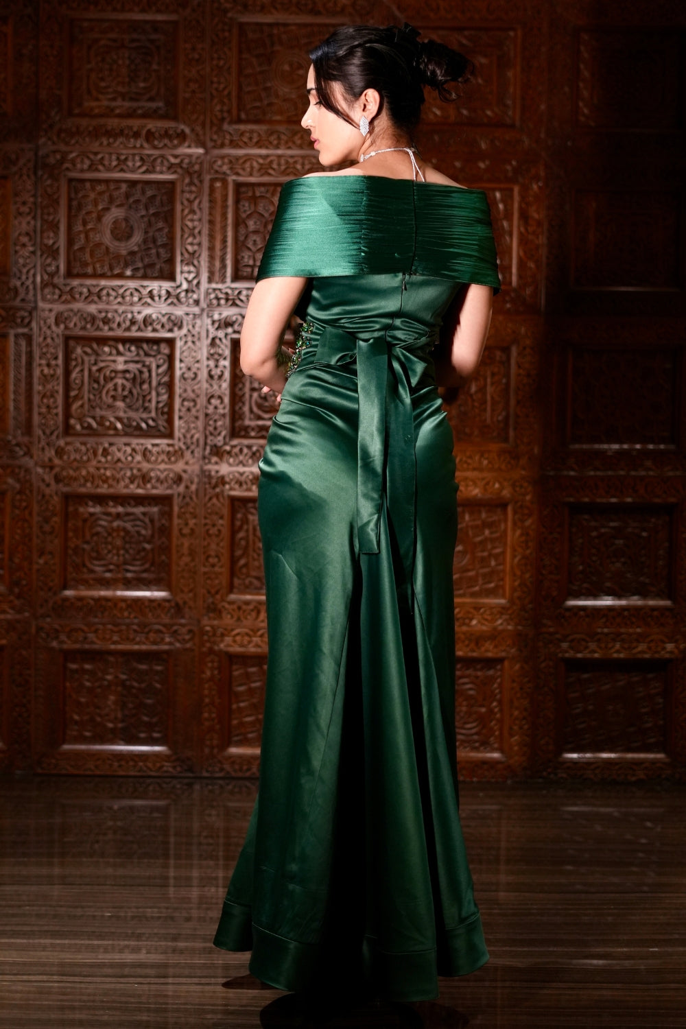 Ankita Raghav Arora in Emerald Glamour Gown