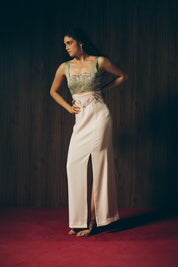 Sage silken gown image 2